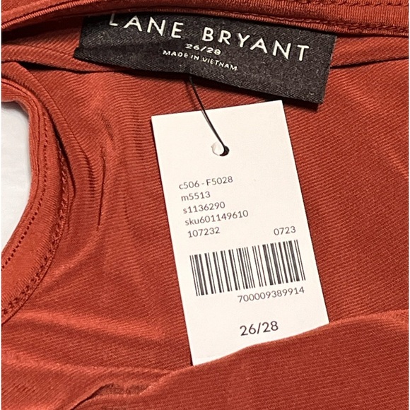 Lane Bryant Brandy color Swing O-Ring Halter Top size 26/28 NWTs - Picture 7 of 8